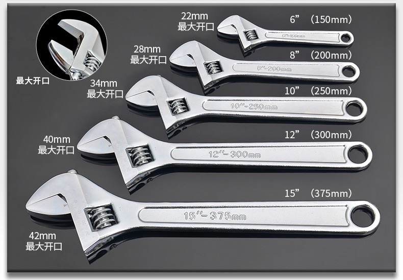 长城豪华型活动扳手